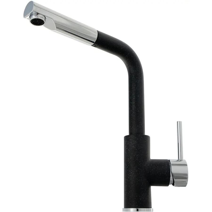 Смеситель кухонный KERNAU KWT 06A PO GRAPHITE с вытяжным носиком