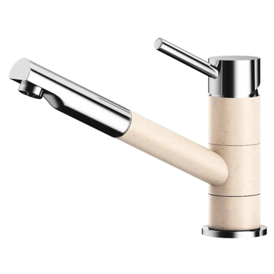 Смеситель кухонный KERNAU KWT 05 PO SAND/CHROME с вытяжным носиком