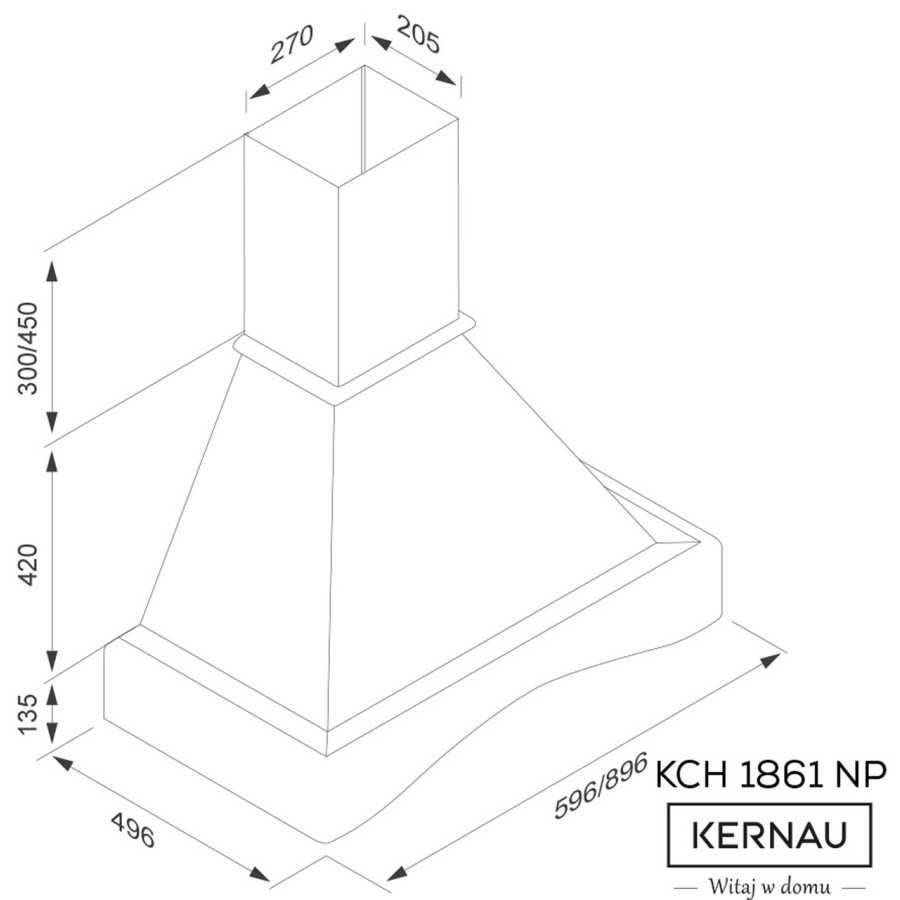 Вытяжка KERNAU KCH 1861 NP