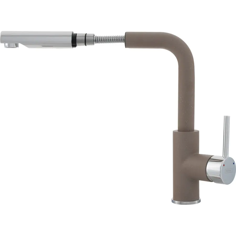 Кухонний змішувач KERNAU KWT 06A PO NATURAL BEIGE з витяжним носиком