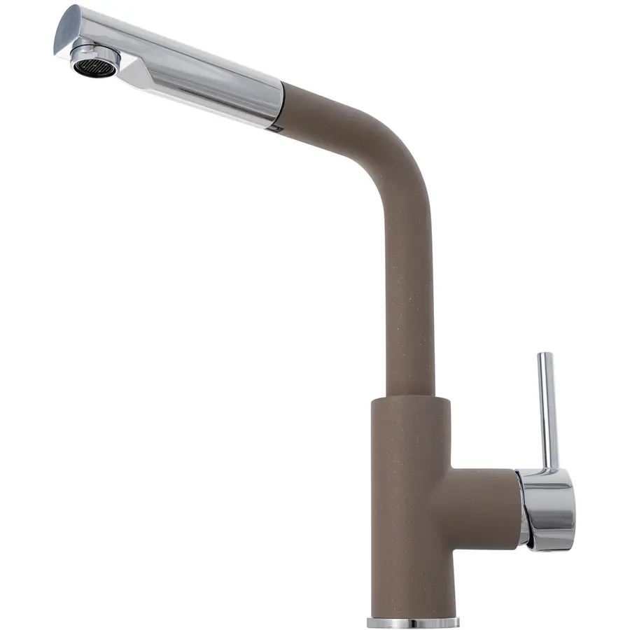 Кухонний змішувач KERNAU KWT 06A PO NATURAL BEIGE з витяжним носиком