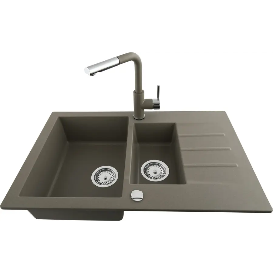 Кухонний змішувач KERNAU KWT 06A PO NATURAL BEIGE з витяжним носиком