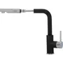 Смеситель кухонный KERNAU KWT 06A PO BLACK METALLIC с вытяжным носиком