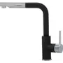 Смеситель кухонный KERNAU KWT 06A PO BLACK METALLIC с вытяжным носиком
