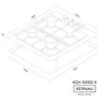Варочная поверхность газовая KERNAU KGH 6482 X