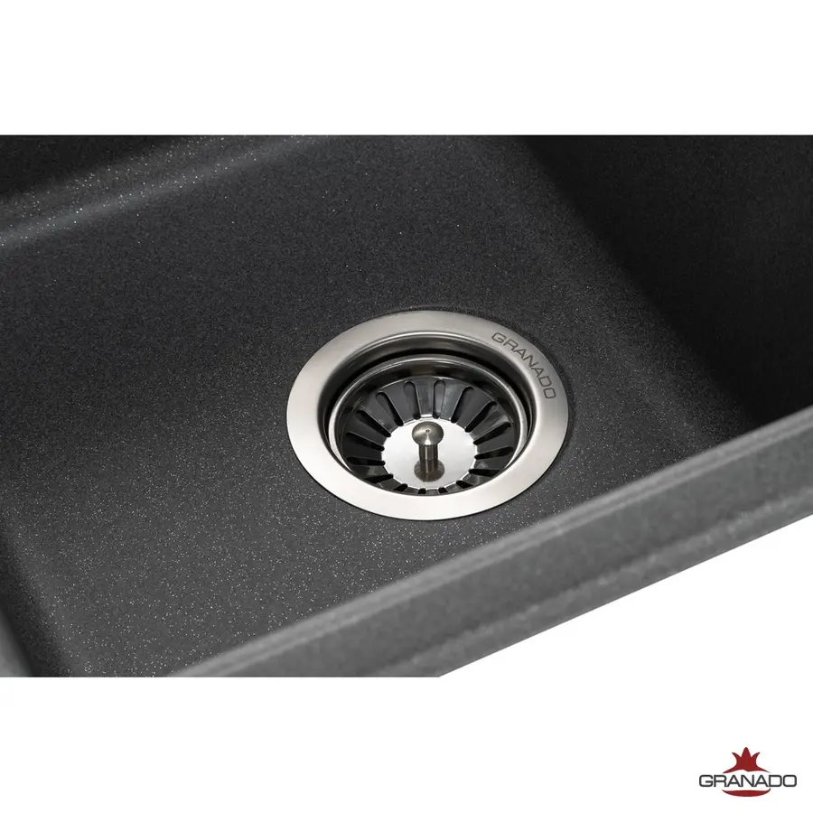 Кухонна гранітна мийка GRANADO Alanis Grafito