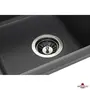 Кухонна гранітна мийка GRANADO Alanis Grafito