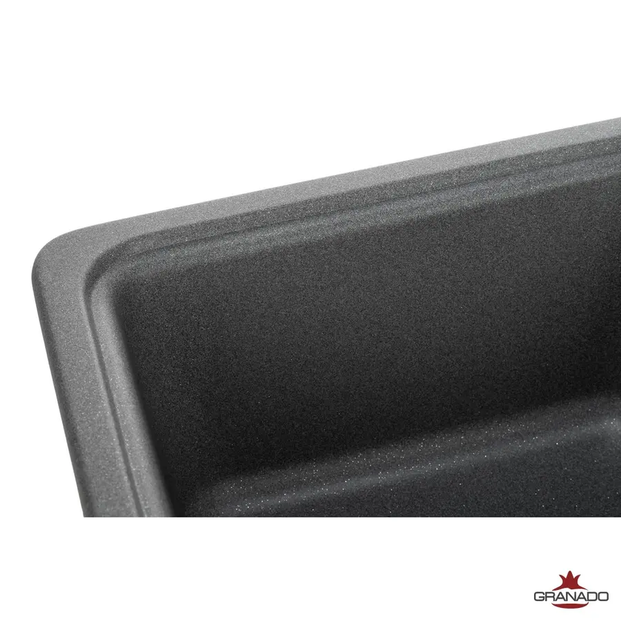 Кухонна гранітна мийка GRANADO Alanis Grafito