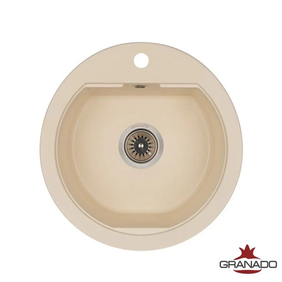 Кухонна гранітна мийка GRANADO Lugo Ivory