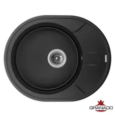 Кухонна гранітна мийка GRANADO Marbella Black shine