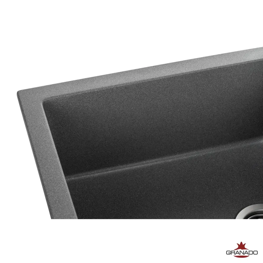 Кухонна гранітна мийка GRANADO Mora Grafito