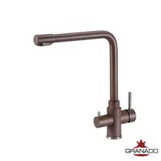 Змішувач кухонний GRANADO Badalona Marron з підключ. до фільтру