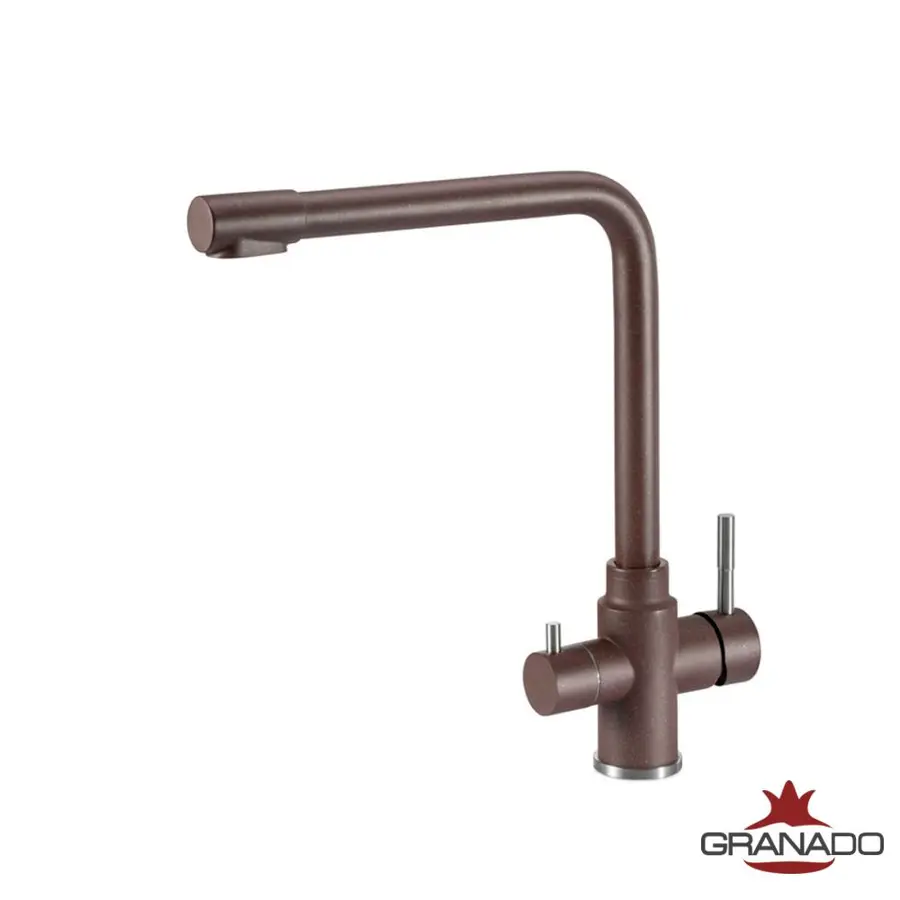 Змішувач кухонний GRANADO Badalona Marron з підключ. до фільтру