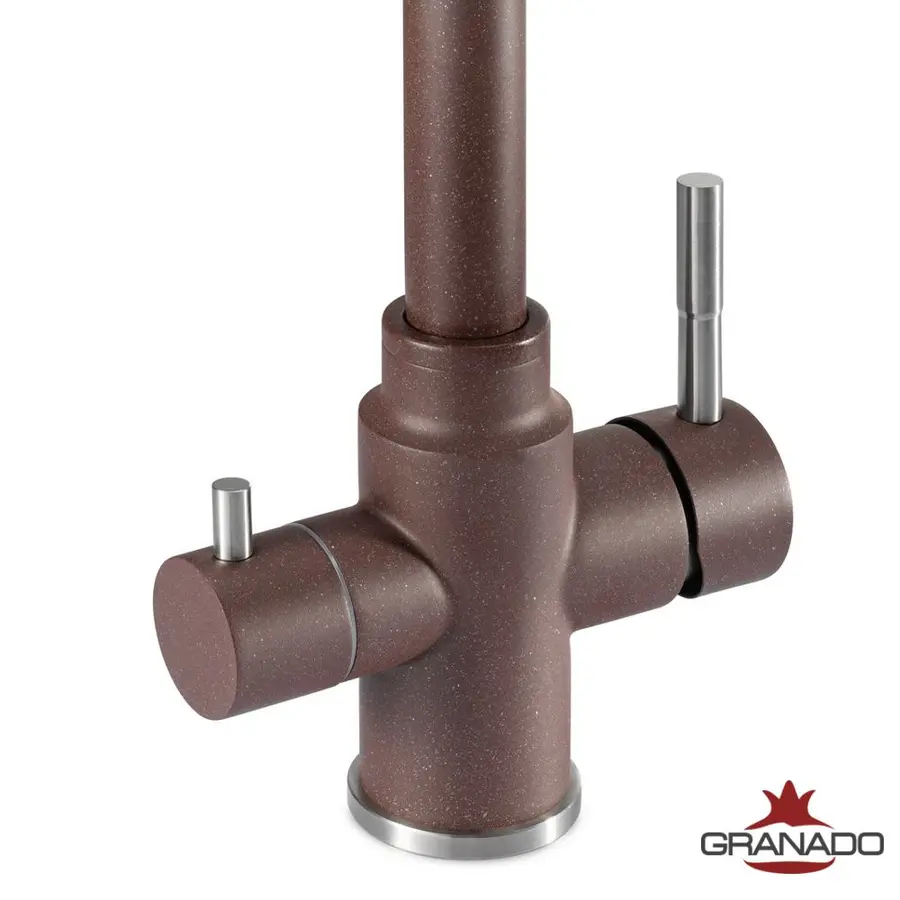 Змішувач кухонний GRANADO Badalona Marron з підключ. до фільтру