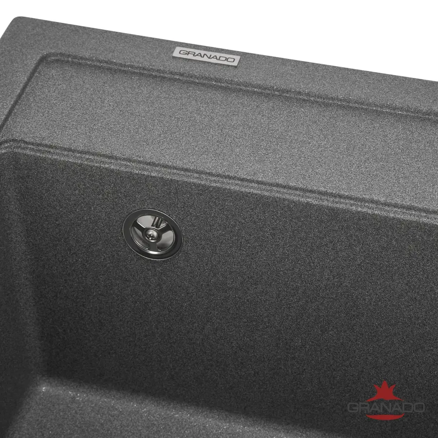 Кухонна гранітна мийка GRANADO Lerida Grafito