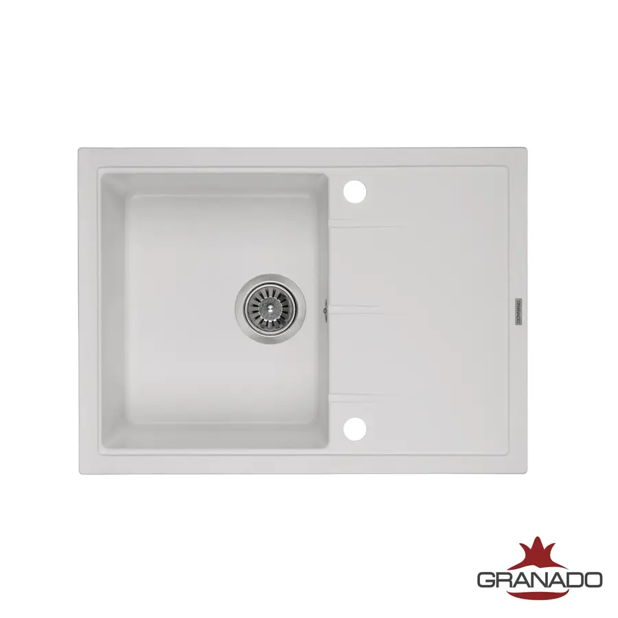 Кухонная гранитная мойка GRANADO Blanos White