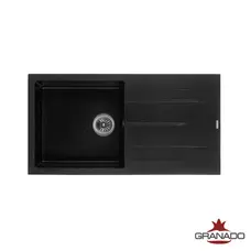 Кухонна гранітна мийка GRANADO Mora Black shine