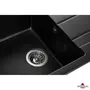 Кухонна гранітна мийка GRANADO Mora Black shine