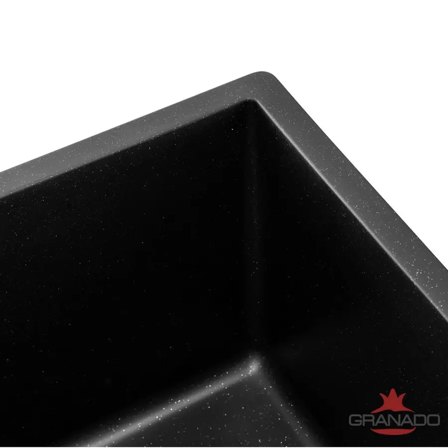 Кухонна гранітна мийка GRANADO Under top Max Black shine