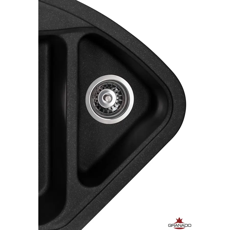 Кухонна гранітна мийка GRANADO Barcelona Black shine