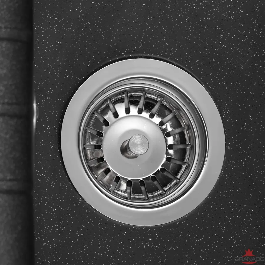 Кухонна гранітна мийка GRANADO Salamanka Black shine