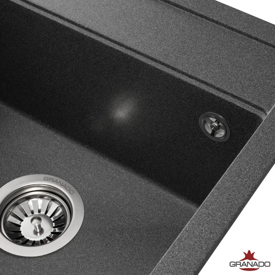 Кухонна гранітна мийка GRANADO Merida Grafito