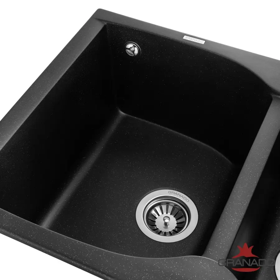Кухонна гранітна мийка GRANADO Cordoba Black shine