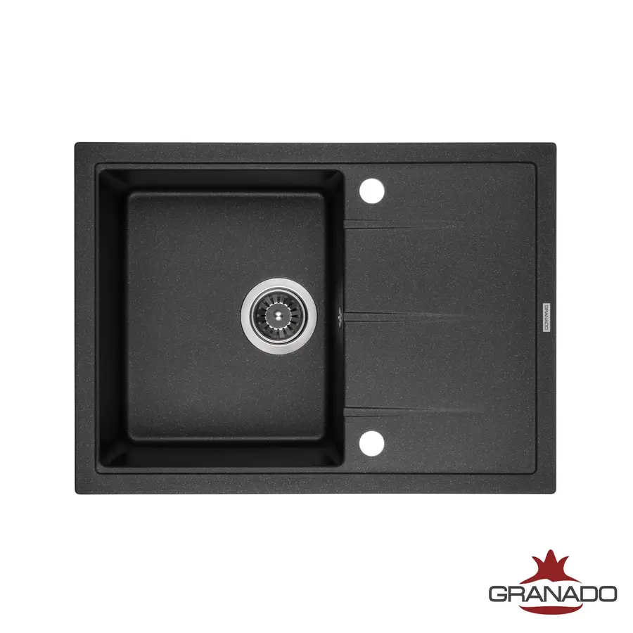 Кухонна гранітна мийка GRANADO Blanos Black shine