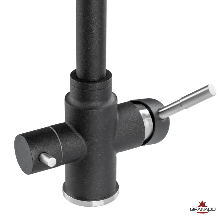 Змішувач кухонний GRANADO Badalona Black shine