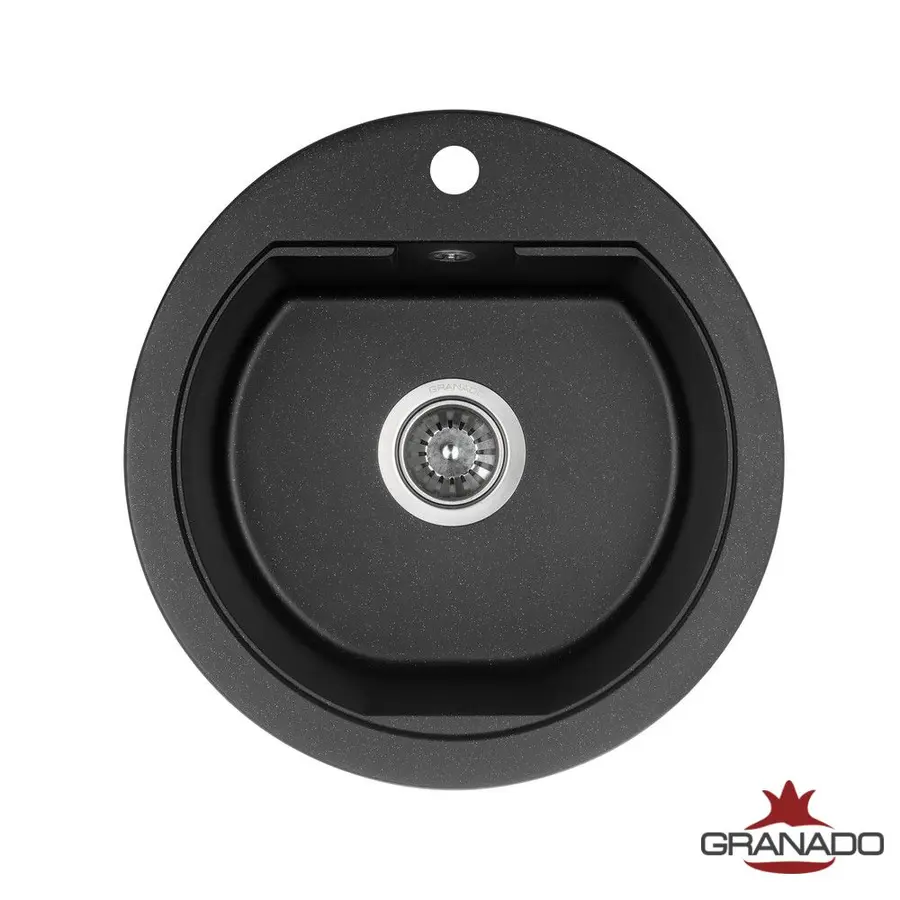 Кухонна гранітна мийка GRANADO Lugo Black shine