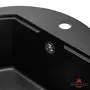 Кухонна гранітна мийка GRANADO Lugo Black shine
