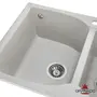 Кухонна гранітна мийка GRANADO Cordoba Gris