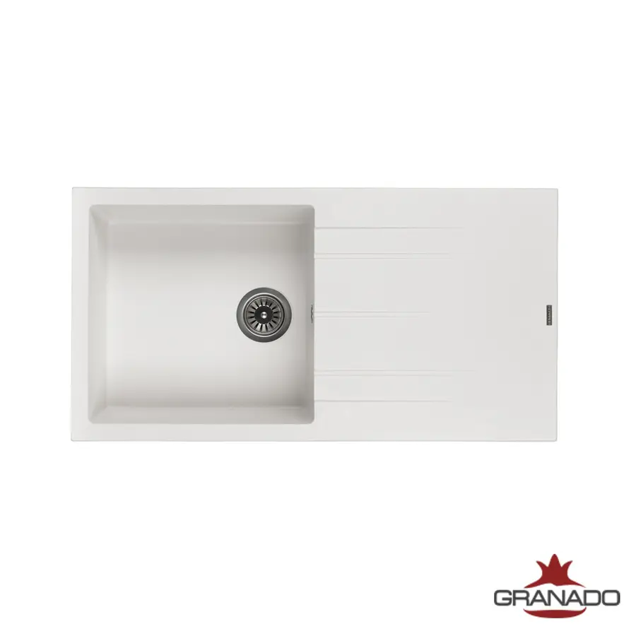 Кухонна гранітна мийка GRANADO Mora White