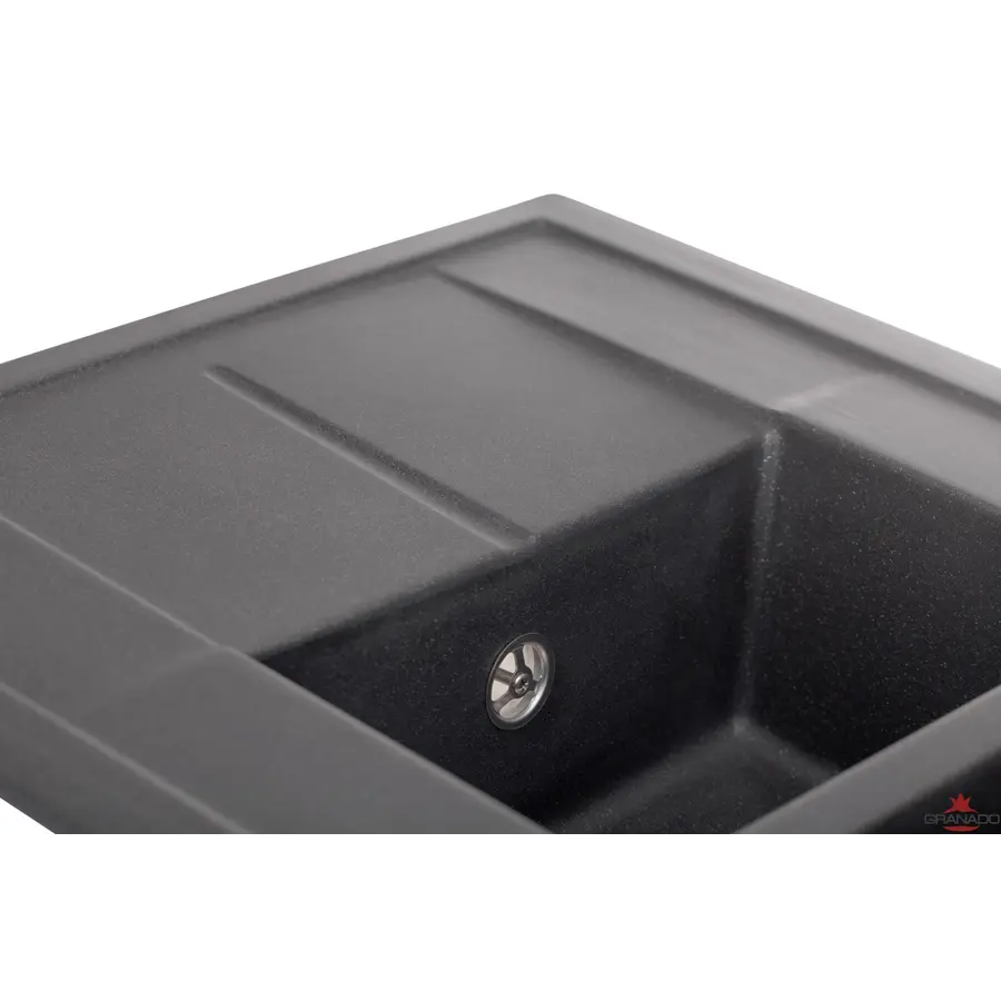Кухонна гранітна мийка GRANADO Leon Black shine