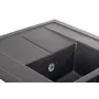 Кухонна гранітна мийка GRANADO Leon Black shine