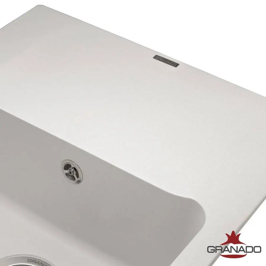 Кухонна гранітна мийка GRANADO Avila White
