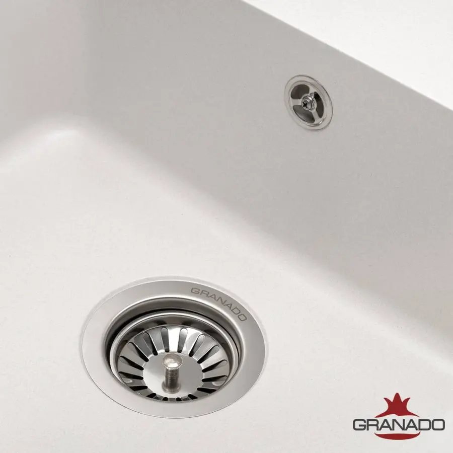 Кухонна гранітна мийка GRANADO Avila White