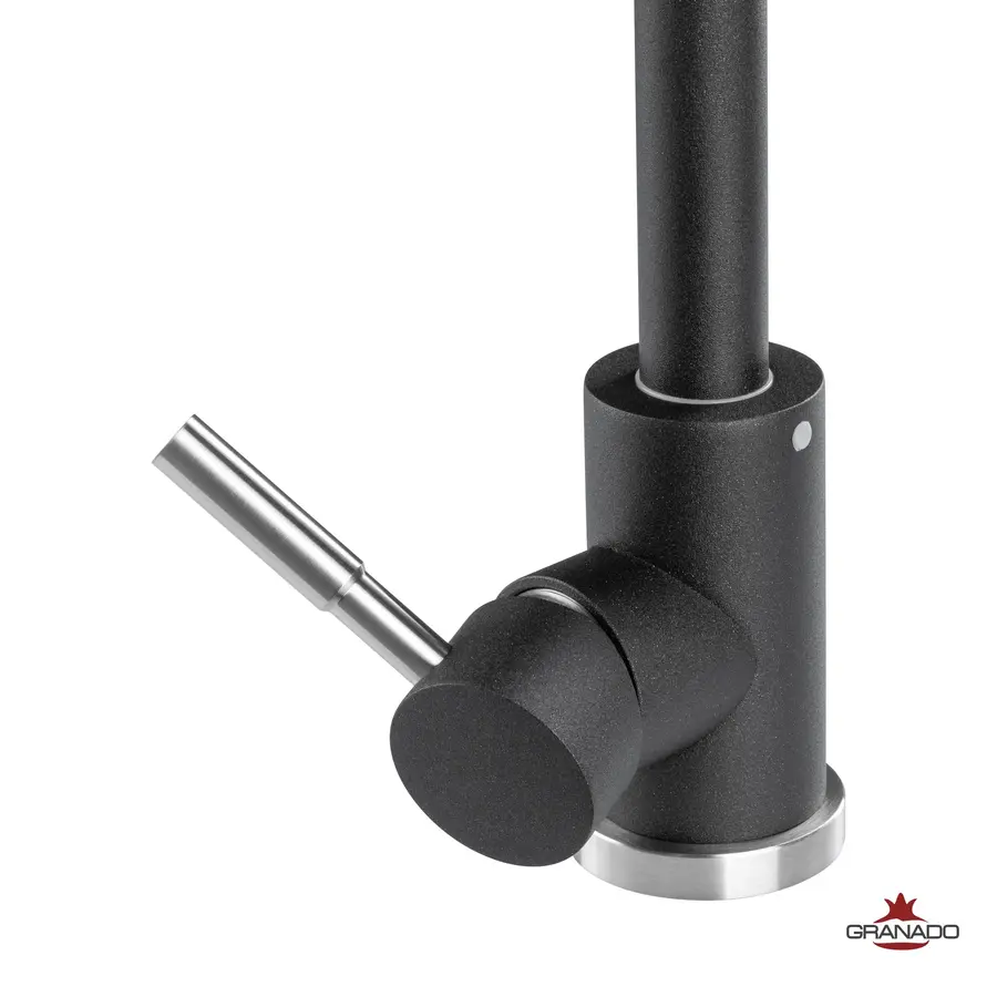 Змішувач кухонний GRANADO Elche Black shine
