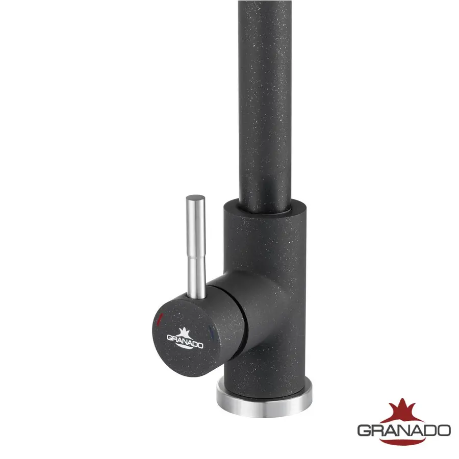 Змішувач кухонний GRANADO Campo Black shine