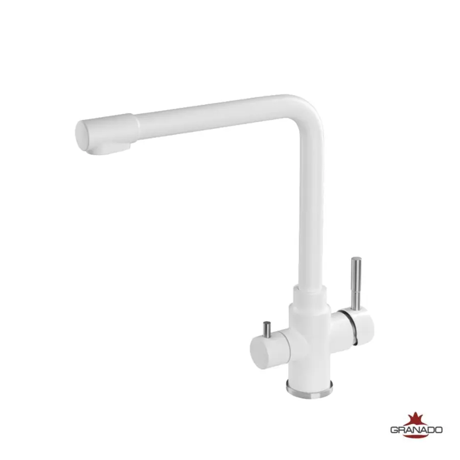 Змішувач кухонний GRANADO Badalona White