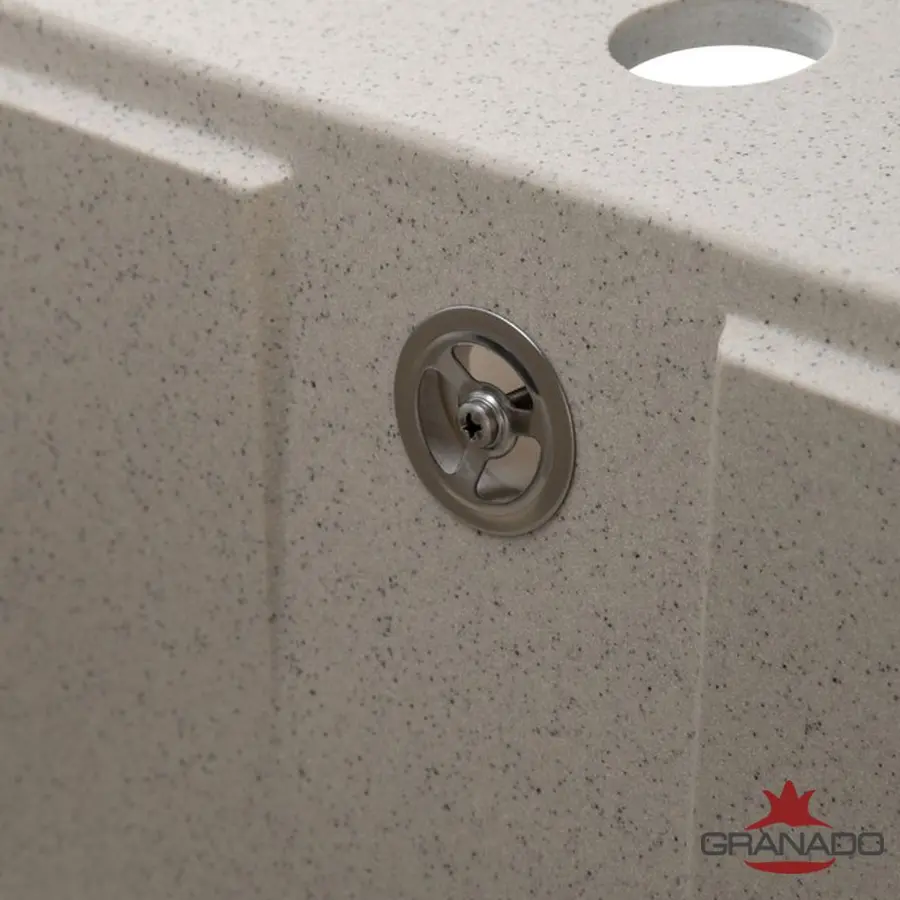 Кухонна гранітна мийка GRANADO Lugo Gris