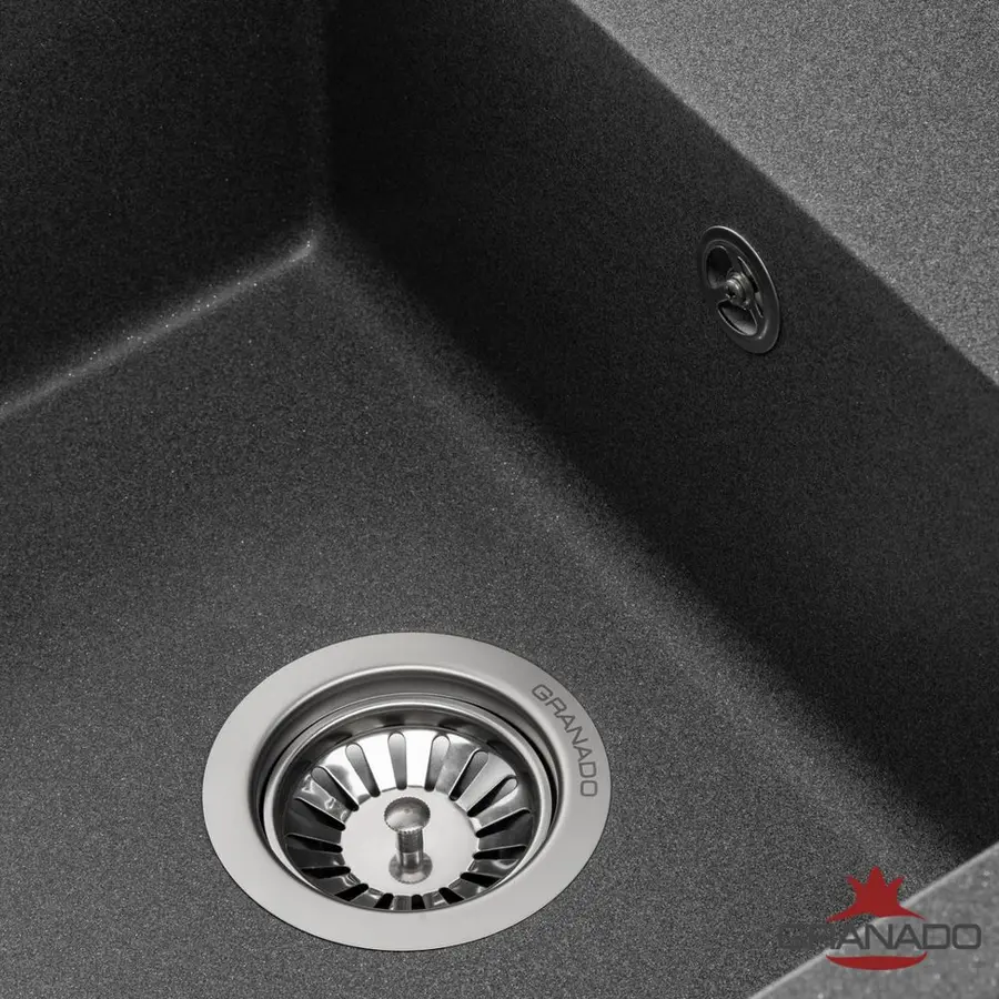 Кухонна гранітна мийка GRANADO Almeria Grafito