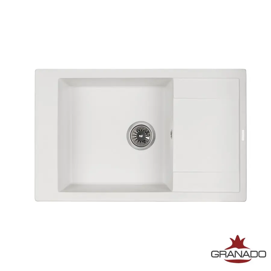 Кухонна гранітна мийка GRANADO Almeria White