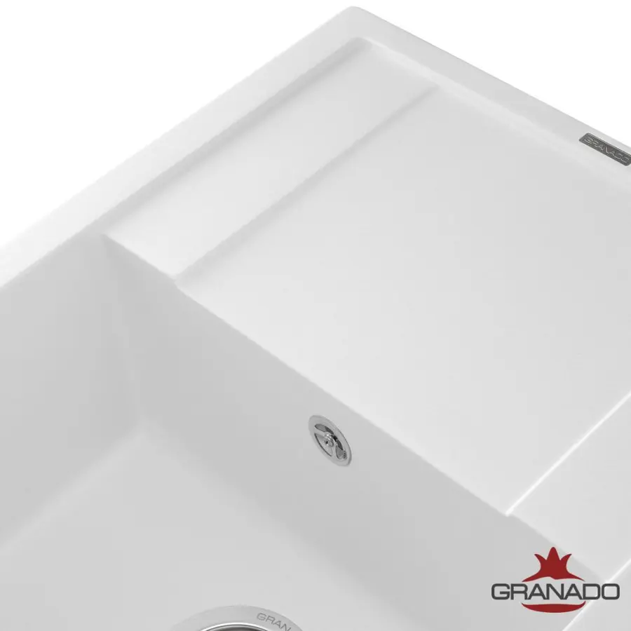 Кухонна гранітна мийка GRANADO Almeria White