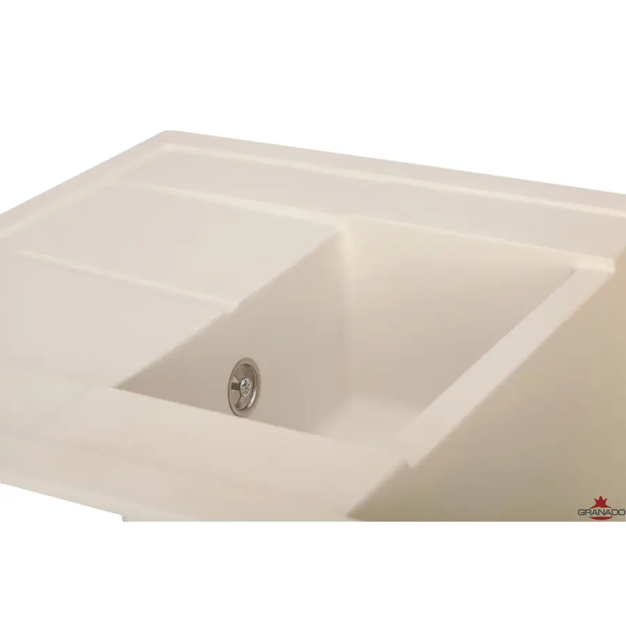 Кухонная гранитная мойка GRANADO Leon Ivory