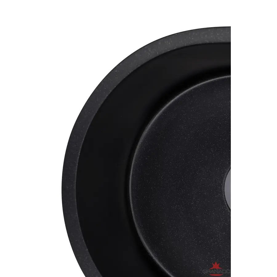 Кухонная гранитная мойка GRANADO Malaga Black shine