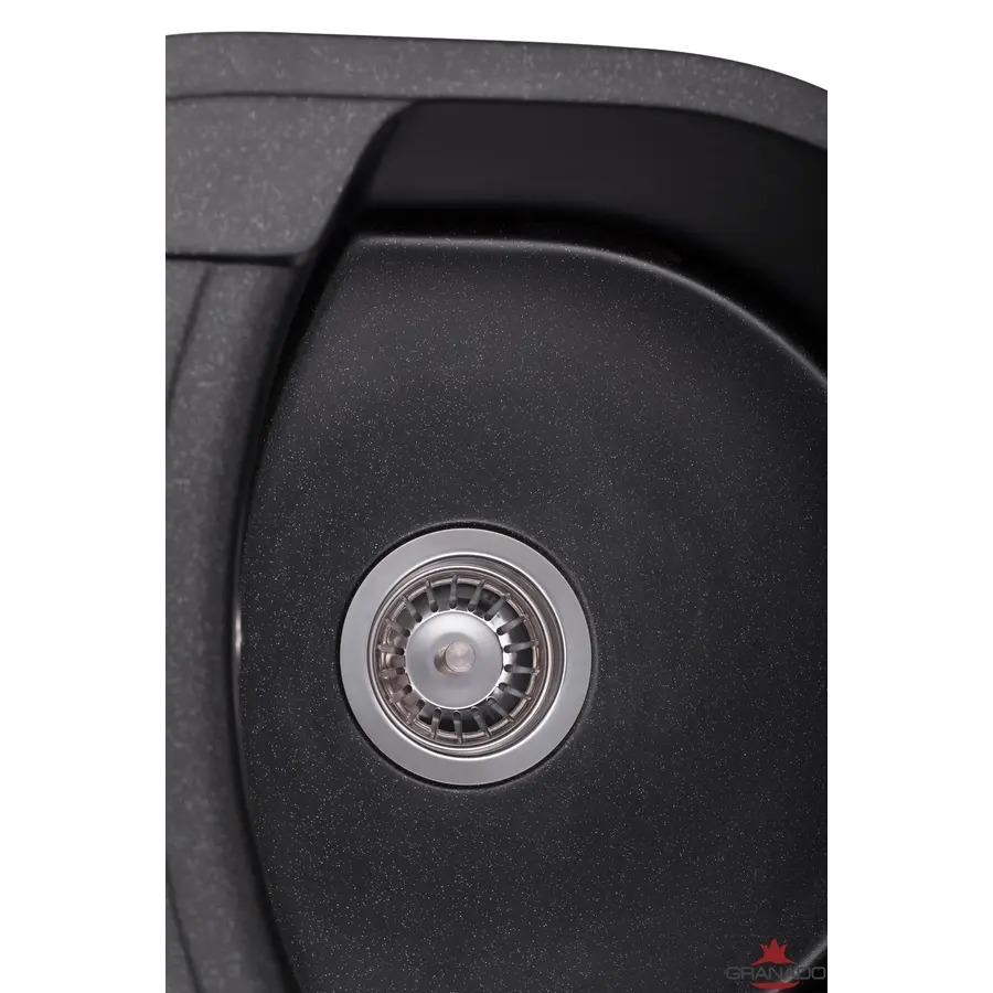 Кухонная гранитная мойка GRANADO Malaga Black shine