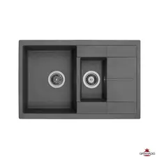 Кухонна гранітна мийка GRANADO Leon Grafito