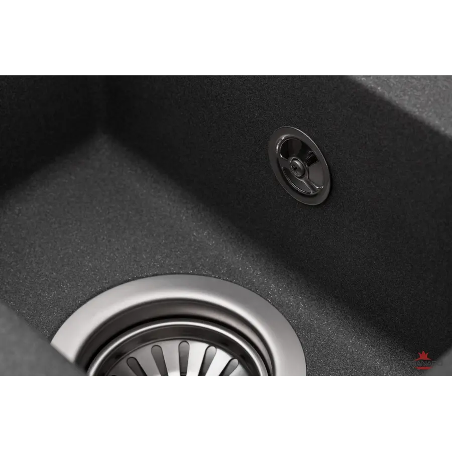 Кухонная гранитная мойка GRANADO Leon Grafito