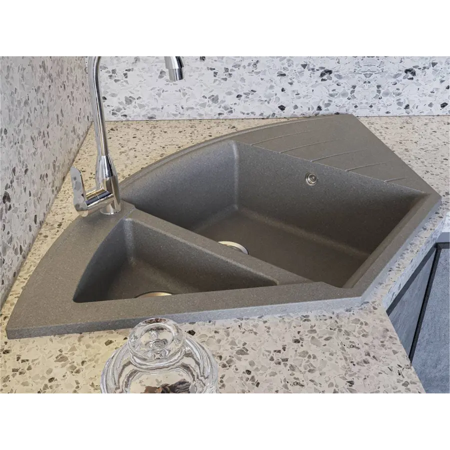 Кухонна мийка EUROPE gray Miraggio